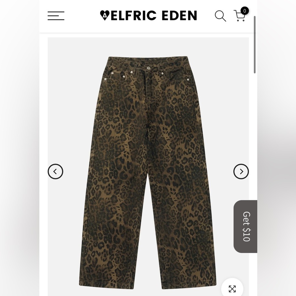 Aelfric Eden Leopard Print Jeans